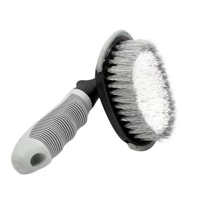 China Reusable Car washing tool Hub brush Auto brush rim cleaner T-type bent tire brush for sale