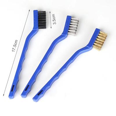 China Reusable Engine steel wire copper wire nylon grease machine three-piece car brush for sale