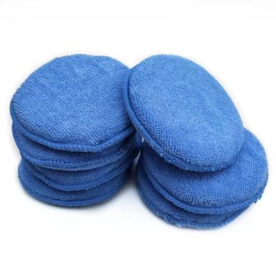 China Reusable Car round waxing cake washing waxing, crystal polishing sponge for sale