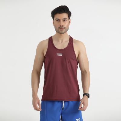 China Summer Gym Wear Gym Singlets Men's Breathable Tank Tops Workout Muscle Men Lightweight QUICK DRY Vest Stringer Vest Men for sale