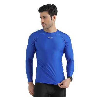 China BFIT Custom Lightweight Breathable Long Sleeve Workout Long Sleeve Training Wear Fitted Running Sport Shirt For Men for sale