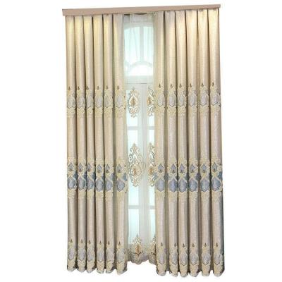 China Blackout Ready Made Window Curtains With Draperies For Luxury Living Room for sale