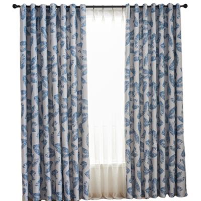 China Shade Fire Retardant European Modern Printing Curtains For Living Room for sale