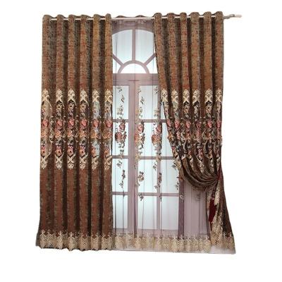 China Blackout Hafei Home Decor Luxury Romantic Floral Sheer Embroidered Turkish Curtains For Living Room for sale