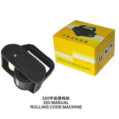 China Date Paper Code Expiry Cardboard Rolling Ink Manual Printer Rolling Printing Machine for sale