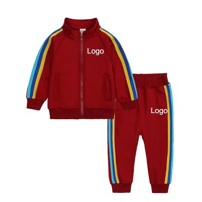 China LOGO Label Children Jogging Suits Custom Breathable Clothes Boys Tracksuit Sweatshirt Children Jogger Sets Clothing 2022 for sale