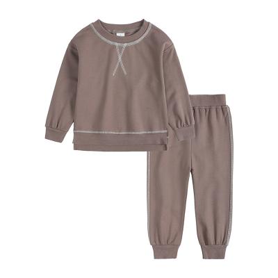 China New Casual 100% Cotton Clothing Sets Kid Hoodies Sets Sweat Suits Customized Kids Sets Two Piece Kids Sweat Suits for sale