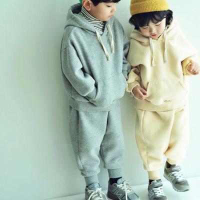 China 2021 fall autumn hoodie set baby boys casual winter clothes baby boy clothes wholesale kids hoodies for sale