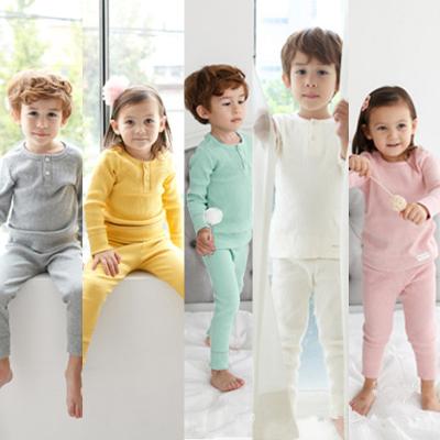 China Anti-Shrink Baby Boy Toddler Girls Long Sleeve Solid Tops+Pants Pajamas Sleepwear Outfits Baby Boy Clothes Casual Kids Suits Baby Sets for sale