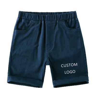 China Factory Wholesale Custom Color Fade Proof 100% Cotton Kids Shorts Boys Summer Solid Color Toddler Toddler Abbreviations for sale