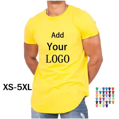 China Anti-Wrinkle USA Standard Size T-Shirt Oversized Plus Size T-Shirts With Logo Printed Customize Men's T-shirts Custom Made Big Size T-Shirt For Men for sale