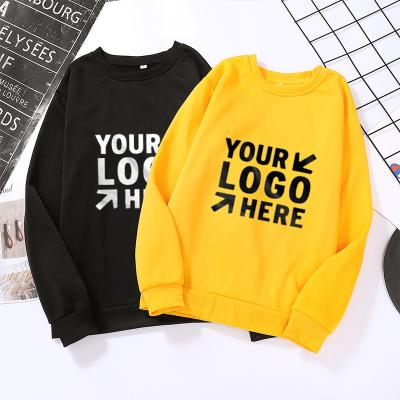 China Round Collar Autumn Winter Long Sleeve Pullover Hoodies Customized Parride Solid Color DIY Cotton Sweatshirt For Unisex for sale