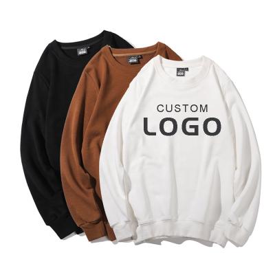 China Round Collar Autumn Winter Long Sleeve Pullover Hoodies Customized Parride Solid Color DIY Cotton Sweatshirt For Unisex for sale