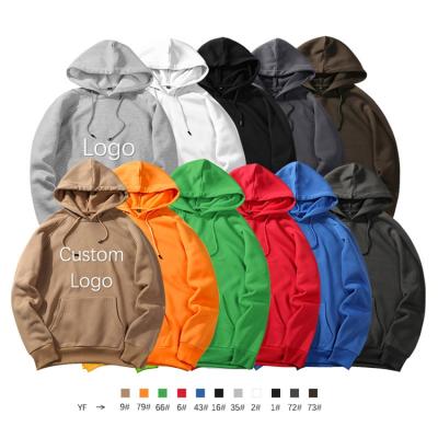 China Anti-wrinkle OEM custom embroidery printing Custom Logo Unisex Hoodie white cotton hoodie pullover sweatshirt for sale