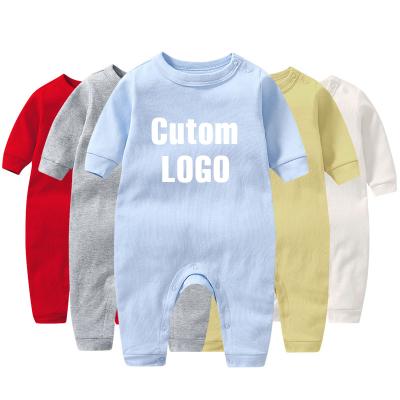 China Custom Short Sleeve Baby Clothes Kids Clothing 100% Cotton Organic Baby Rompers For 3-12 Months Pajamas Baby Clothes Rompers for sale