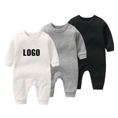 China Custom Short Sleeve Baby Clothes Kids Clothing 100% Cotton Organic Baby Rompers For 3-12 Months Pajamas Baby Clothes Rompers for sale