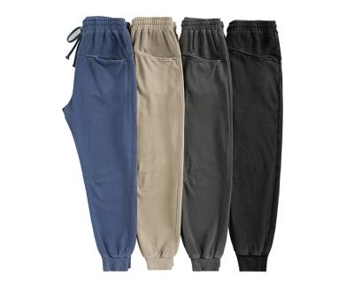 China 2021 Autumn Winter High Quality Mens Pants Solid Color Casual Sweatpants Anti-Wrinkle Pants Loose Fit Unisex Sports Tracksuit for sale