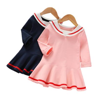 China Custom Made Anti-wrinkle Baby Dresses Make Korean School Uniform Japanese School Primary Girl Baby Uniform Dress For Kids for sale