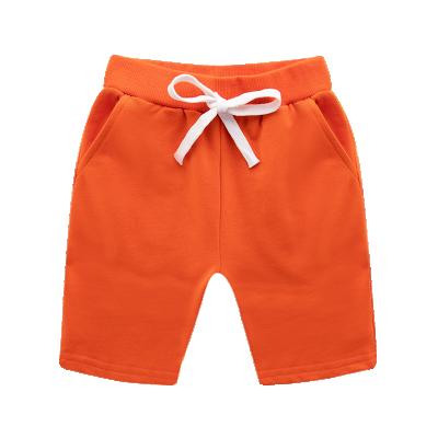 China Color Fade Proof Summer Casual Children's 100% Cotton Boy's Abbreviations Kids Beach Pants Pure Color Cotton Children's Shorts Baby's Thin Boys' Shorts for sale