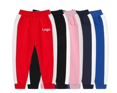 China 2021 New Children's Pants Boys Girls Cotton Casual Anti-pilling Sports Pants Kids Jogging Elastic Waist Sweatpants Kids Pants Fabric for sale