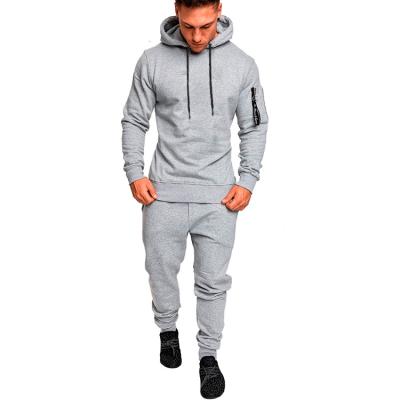 China 2021 High Quality Unbranded Anti-Wrinkle Sweatsuits Wholesale Streetwear Cotton Sports Simple Tracksuit Custom Made With Logo Tracksuits for sale