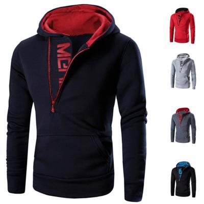 China Custom Hoody Sportswear MEN Anti-Wrinkle LOGO High Quality Mens Hoodies Sweatshirts Side Zip Up Oversized Hoodies for sale