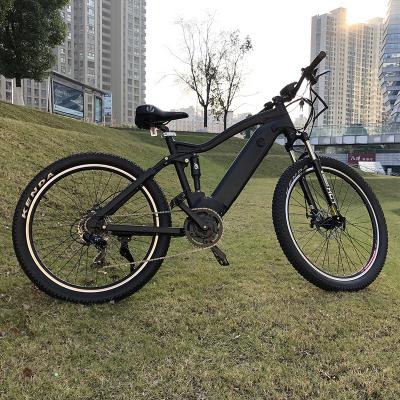 China Bafang e bike mid drive aluminum alloy full suspension 1000w mid drive men electric mountain bikes for sale