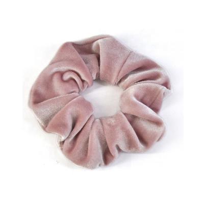 China Custom Wholesale Fluffy Main Ponytail Holder Solid Color Decoration Hair Scrunchies For Lady Girls for sale