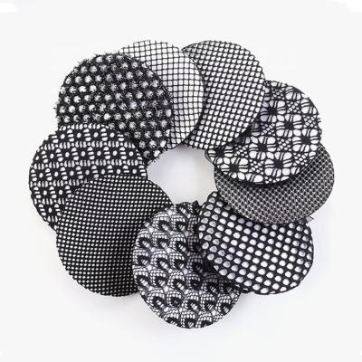 China Black Polyester+ Crystal Hair Net Yoga Hair Bun Nets Ballet Dance Skating Snoods Wholesale Daily Wear Snood for sale