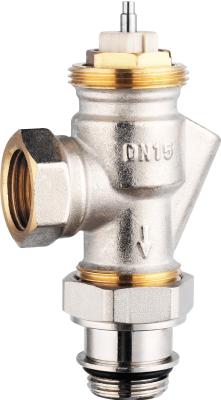 Cina Corner Thermostatic Radiator Valves F 1/2'' X M 1/2'' For Steel Pipe With Pre-Setting Insert in vendita