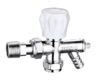 China Manual Modern Angled Radiator Valves 15mmx1/2'' Towel Rail Angled Valves for sale