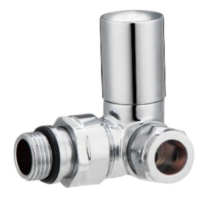 China Corner Towel Radiator Angled Valves Kit 1/2 Inch 15mm Straight Radiator Valves for sale