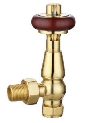 China Wax Sensor Thermostatic Traditional Towel Radiator Valves 15mmx1/2'' For Copper Pipe for sale