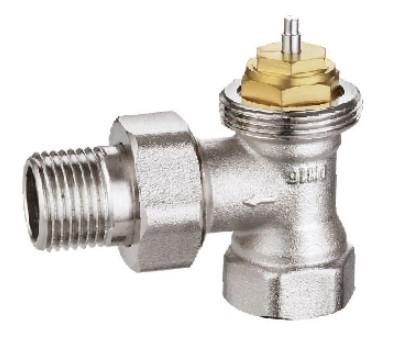 China Brass Angled Thermostatic Corner Radiator Valves 3/4'' X 3/4'' Light Weight Economic Type for sale