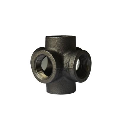 China Black Malleable Iron Pipe Fittings DSDST Malleable Iron Pipe Fittings 1 Inch Cast Iron Pipe Fitting Made In China for sale