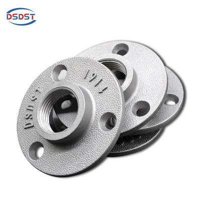 China Home Decoration 3 Holes Aluminum Alloy Floor Flange Used For Home Improvement 1/2 3/4 for sale