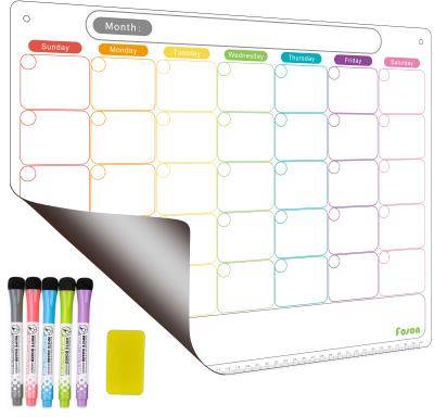 China Whiteboard Planner Magnetic Weekly Calendar For Refrigerator for sale