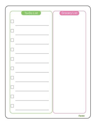 China Dry Erase Vertical Magnetic To Do List Notepads For Fridge for sale