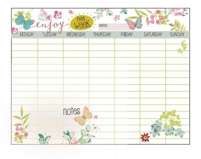 China Horizontal Refrigerator Dry Erase Calendar Monthly Fridge Whiteboard Planner for sale