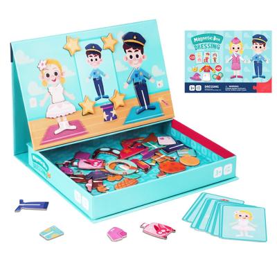 China CMYK Printing Educational Magnetic Jigsaw Puzzle Games Dressing Recognition For Kids for sale