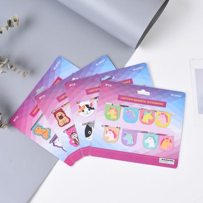 China Office Stationery Magnetic Page Clips Cat Bookmarks For Book Reading for sale