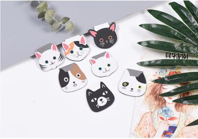 China Assorted Cute Cat Dog Magnetic Bookmark Clips Page Clips For Book Reading for sale