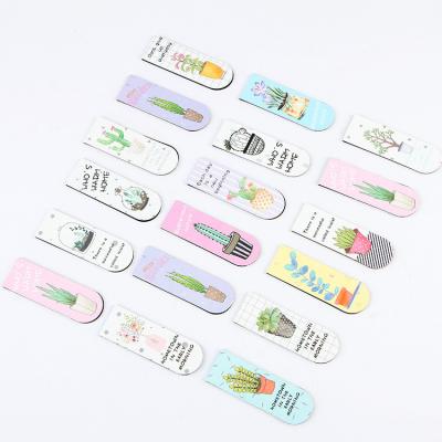 China Personalised Magnetic Bookmark Clips Flowers Plants For Teachers Students for sale