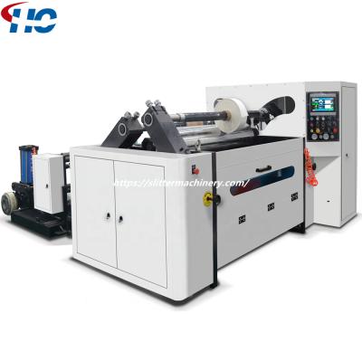 China Factory HFQB-1100-1300-1600 Central Narrow Surface Drum Surface Winding Paper Slitting Rewinding Machine For Sale for sale