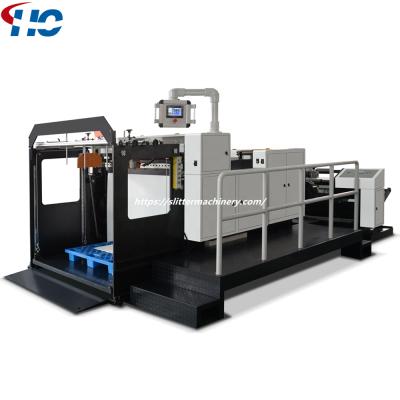 China HKZ Factory High Automatically Ship Paper Roll To Cover Slitter With Auto Stacker for sale