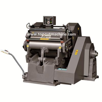 China High quality small size manual box packing die cutting machine ml-750 for carton for sale