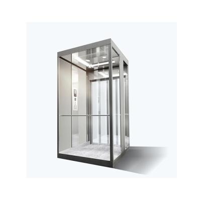 China Modern China Factory Supply Customized Size Easy To Install Glass Villa Lift For Home for sale