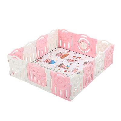 China New Hot Selling Easy Foldable Plastic Assembly Safety Playpen Kids Multifunctional Design With Smooth Surface for sale