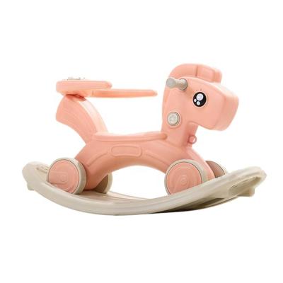 China Easy Assembly Maker Baby Rocking Horse Plastic Indoor Animal Toy Gift Kids Ride Horse for sale