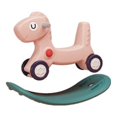 China Easy Assembly Factory Price Baby Rocking Horse Toy Gift Indoor Plastic Horse Children Kids Rocking For Baby for sale